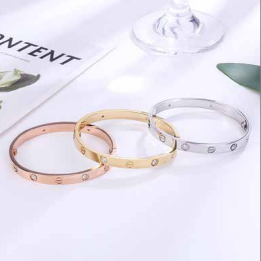 卡地亚 款式 01-C 宽，4钻三色，#16-21