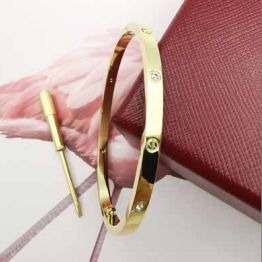 卡地亚 款式 01-E 窄，4钻三色，#16-19